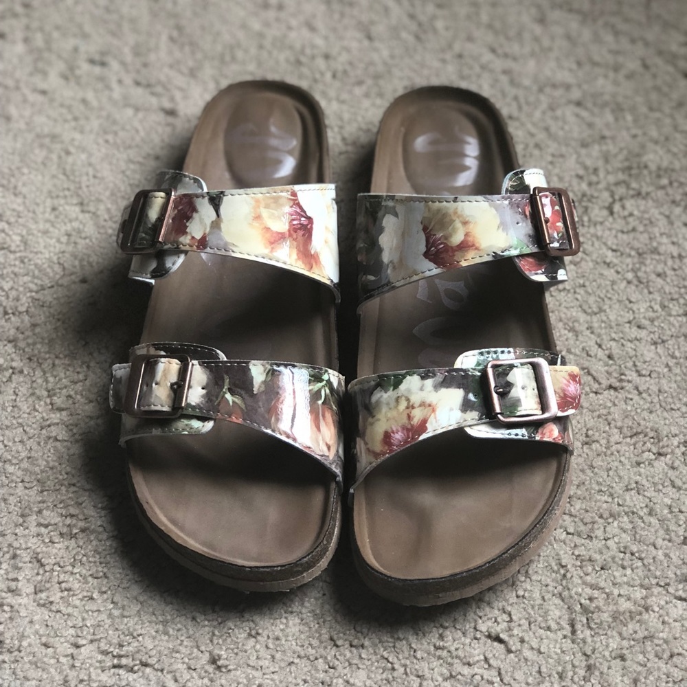 Floral Footbed Sandals
